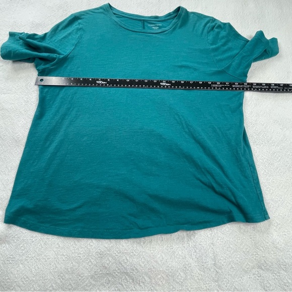 Eileen Fisher Turquoise Tee Sz XL~ Elevate your casual - Picture 4 of 7